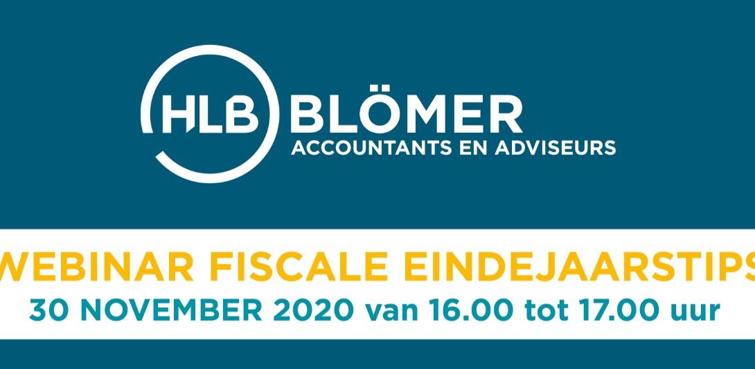 Webinar Fiscale eindejaarstips